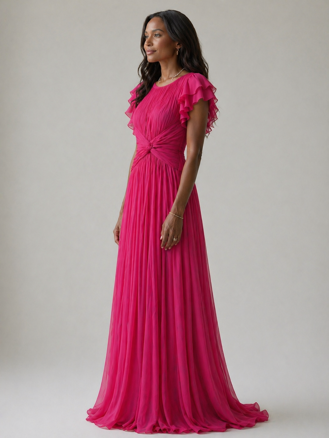 Stella | Pleated Evening Dress