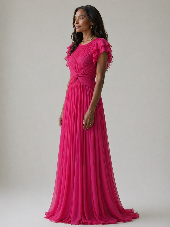 Stella | Pleated Evening Dress