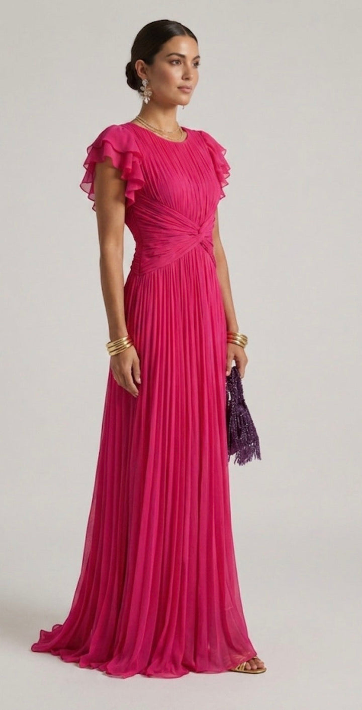 Stella | Pleated Evening Dress