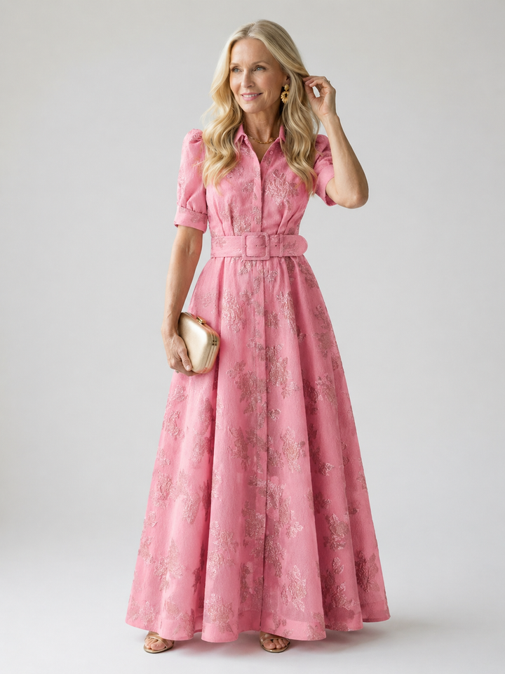 Stella & Grace™ | Belted Floral Maxi Dress