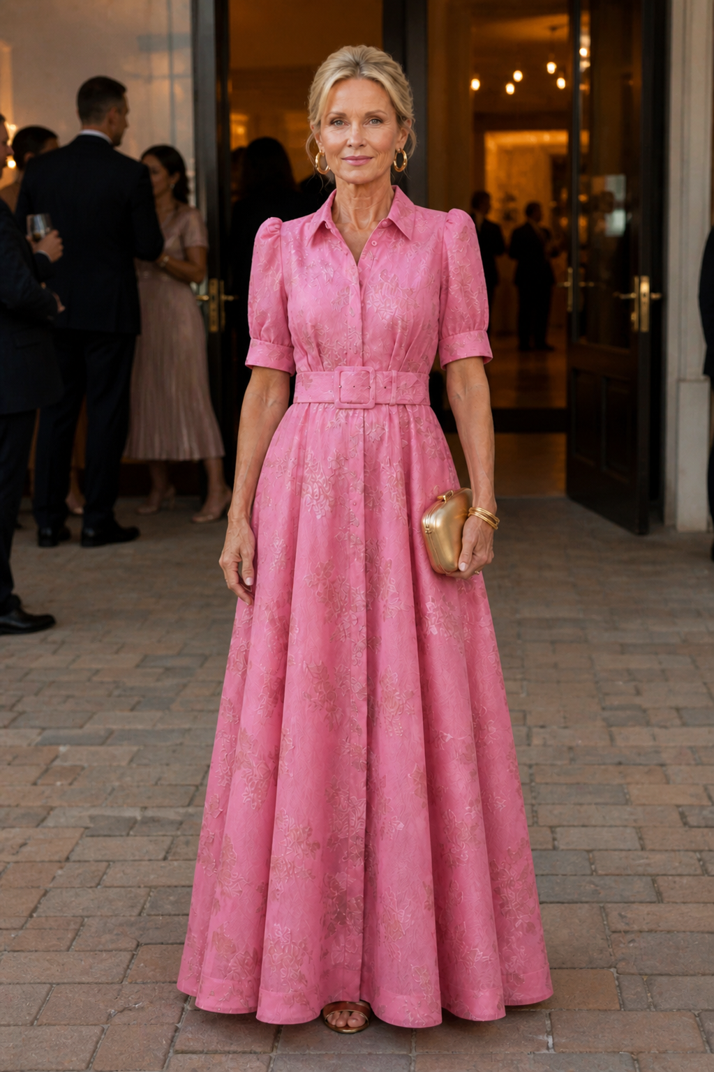 Stella & Grace™ | Belted Floral Maxi Dress