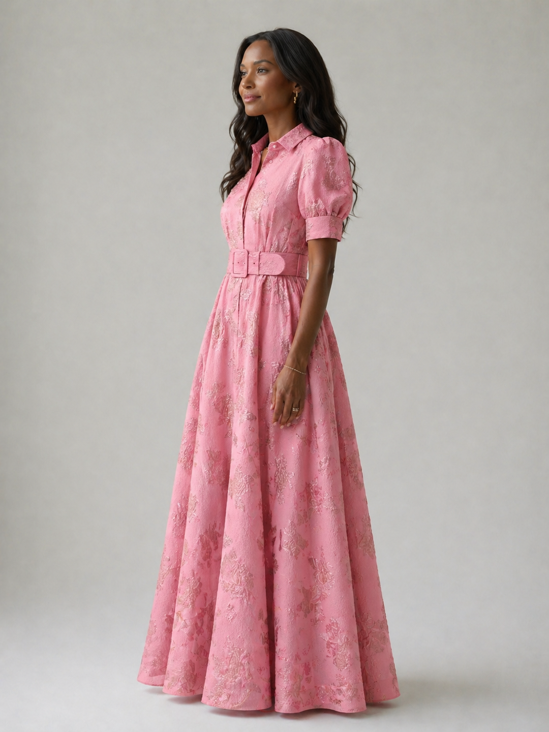 Stella & Grace™ | Belted Floral Maxi Dress