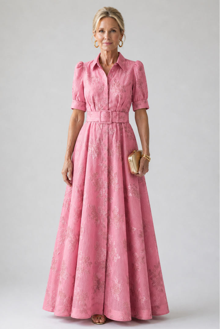 Stella & Grace™ | Belted Floral Maxi Dress