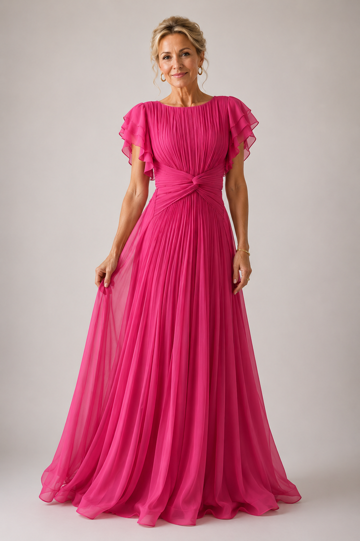 Stella | Pleated Evening Dress
