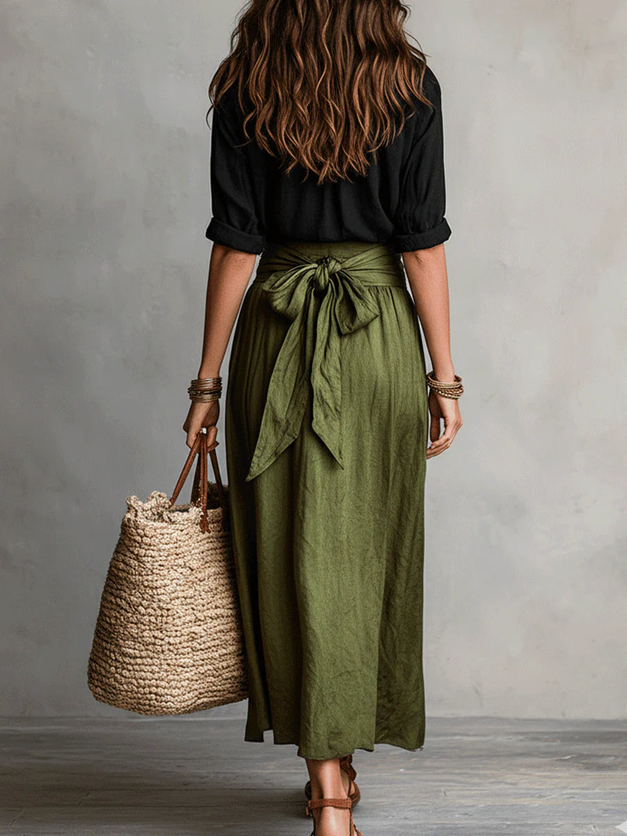 Camilla | Tie-Waist Midi Set